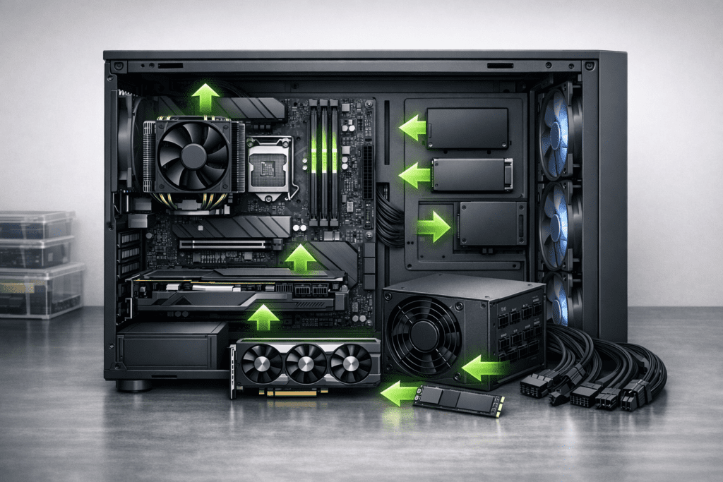 Planificación de futuras actualizaciones de componentes de PC