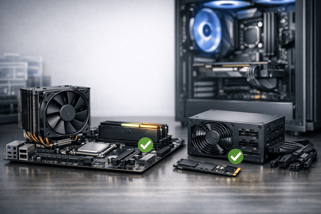 Opciones de almacenamiento SSD y HDD para una computadora