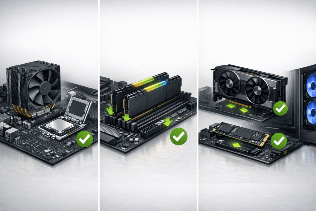 Compatibilidad entre componentes de computadora y placa madre