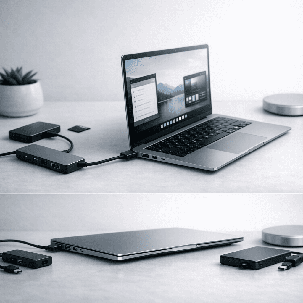 Limitaciones de hardware y conectividad en una ultrabook moderna