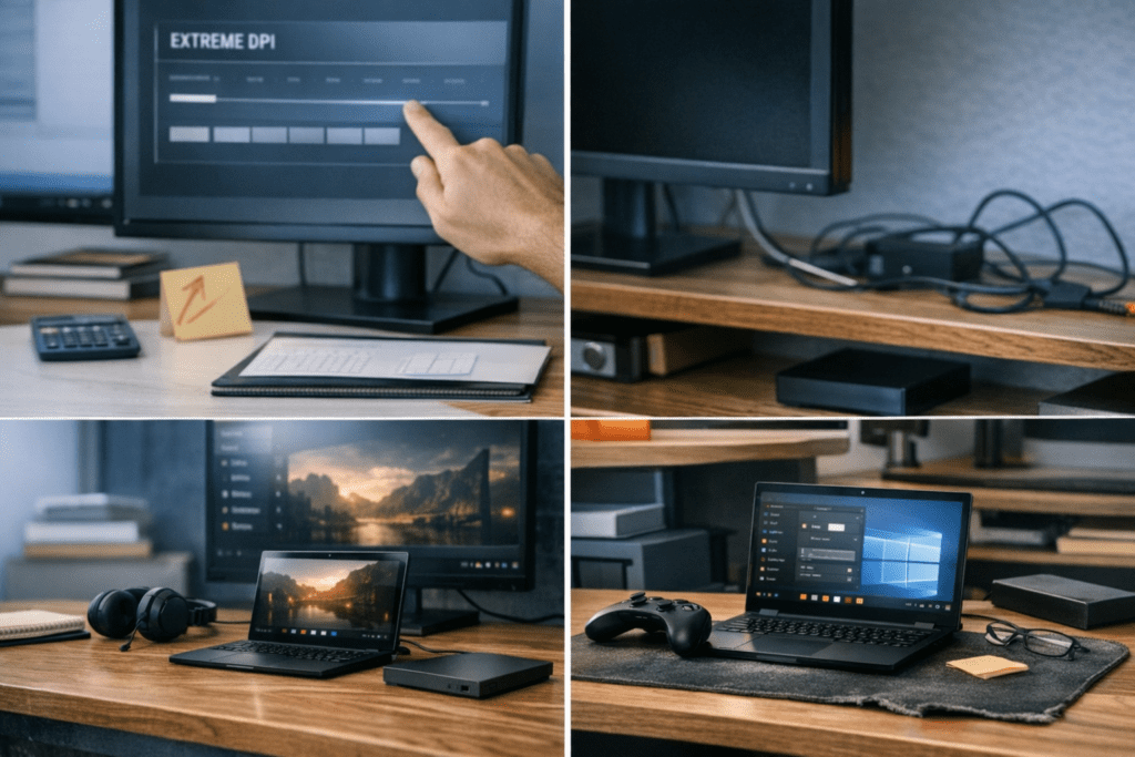 Errores comunes al configurar el DPI y uso del mouse en computadora