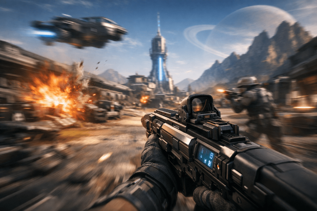 Representación de FPS altos mostrando fluidez en un videojuego