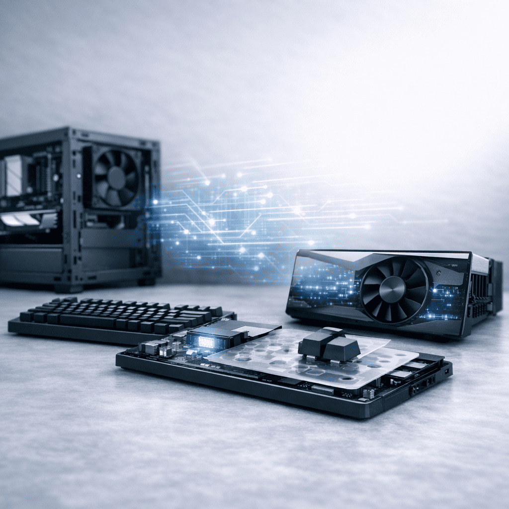 Inteligencia artificial integrada en componentes de hardware modernos