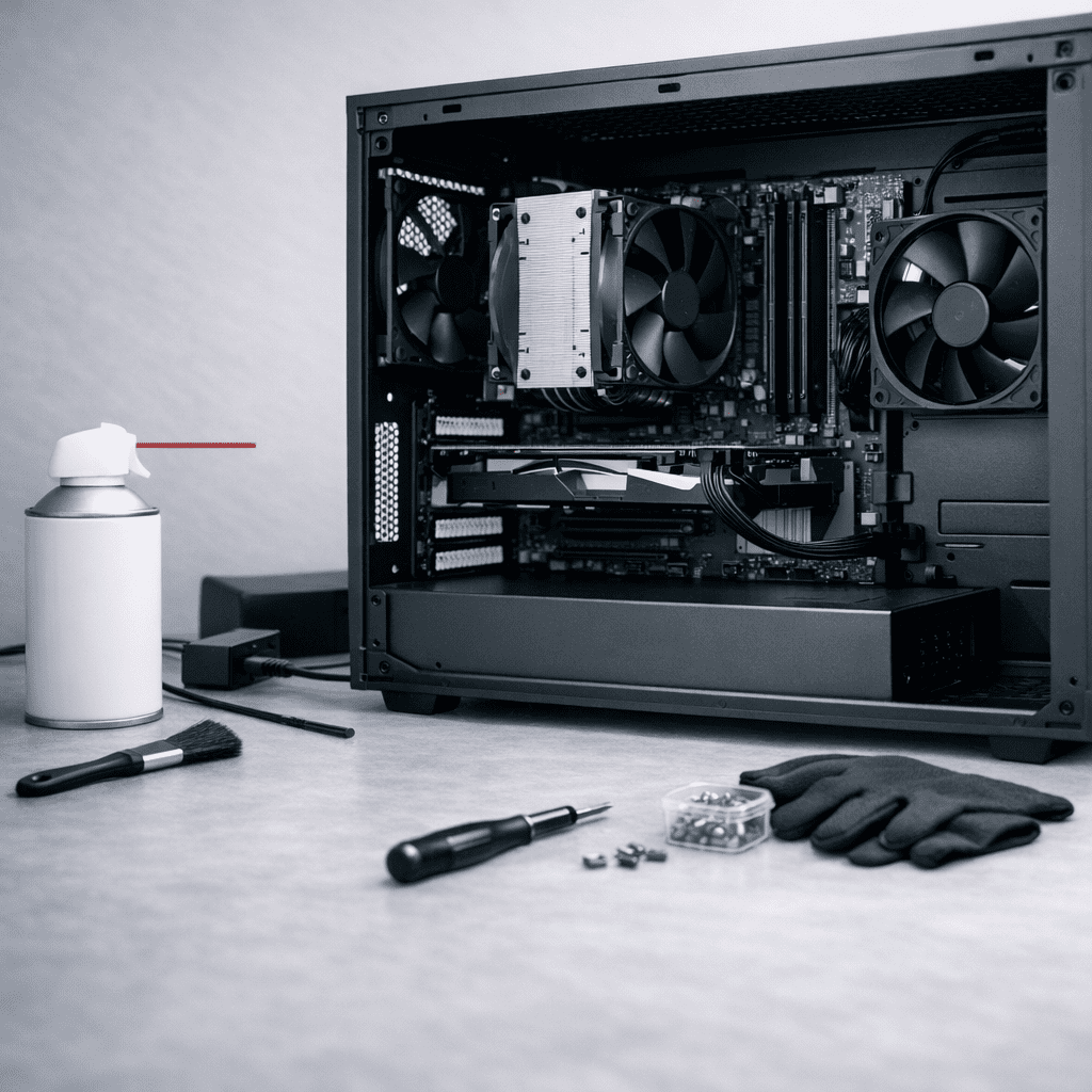 Mantenimiento y limpieza de hardware para mejorar el rendimiento en juegos de PC