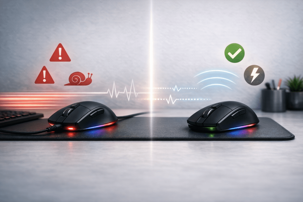 Mitos y realidades sobre el uso de mouse con cable e inalámbrico