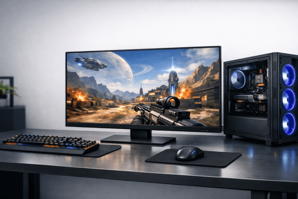 Setup gamer equilibrado con buena resolución y FPS estables