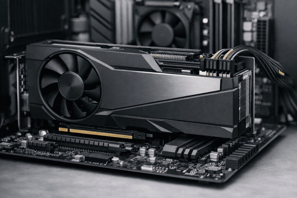 Tarjeta gráfica conectada a una ranura PCI Express x16