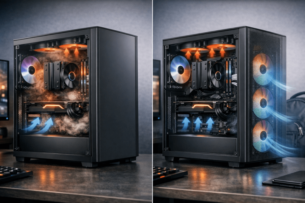 Diferentes tipos de gabinetes de PC y su diseño de ventilación