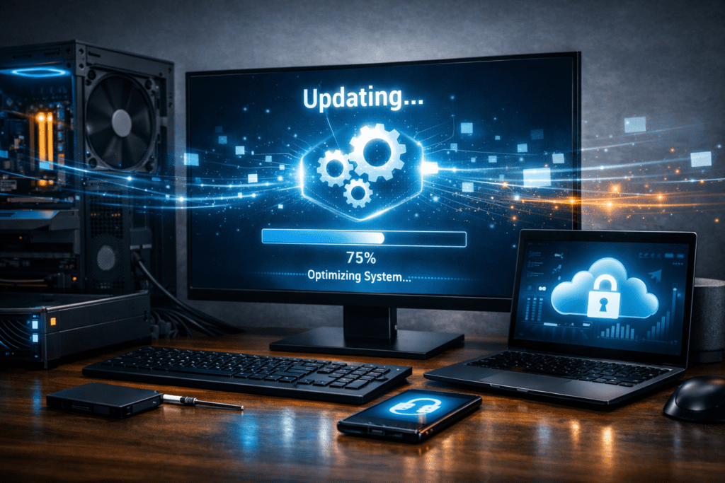Actualizaciones de software para mejorar rendimiento y seguridad