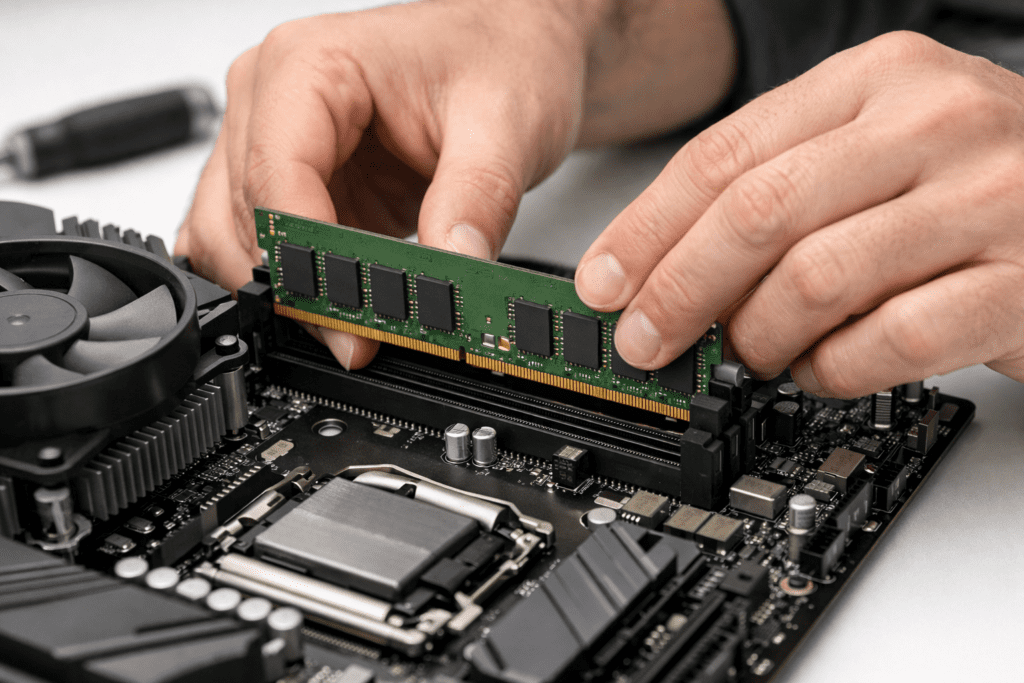 Instalación de memoria RAM como mejora para prolongar la vida de una PC