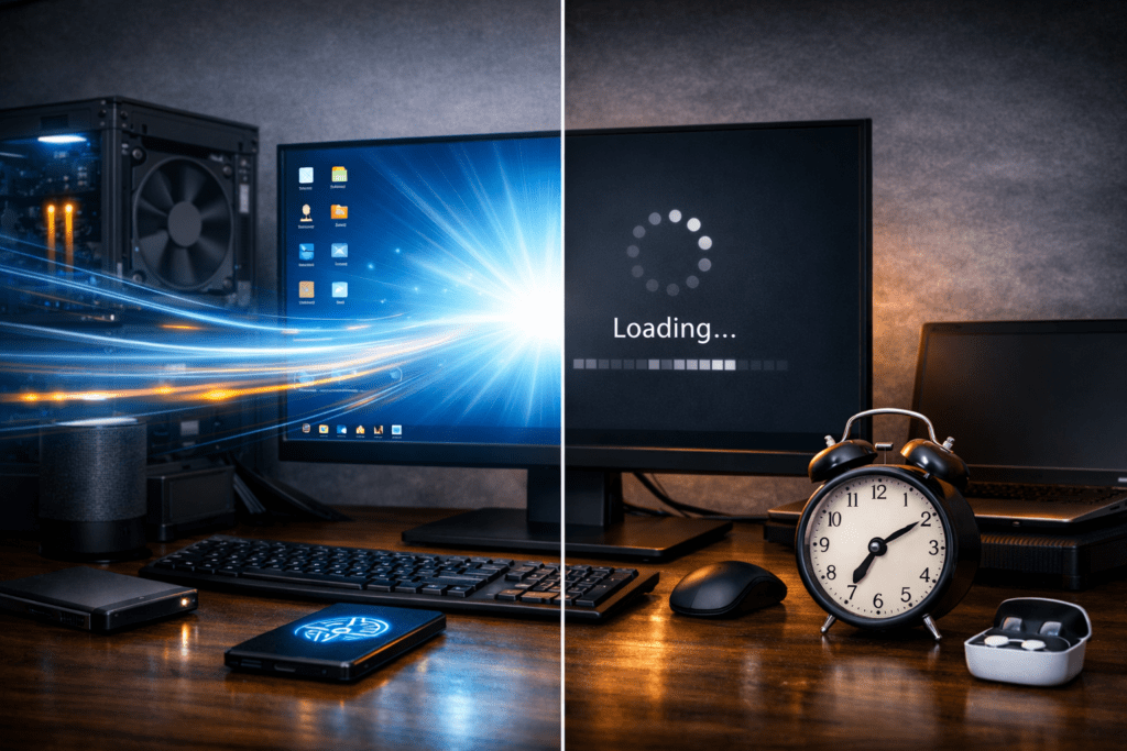 Arranque rápido de una computadora gracias al uso de SSD