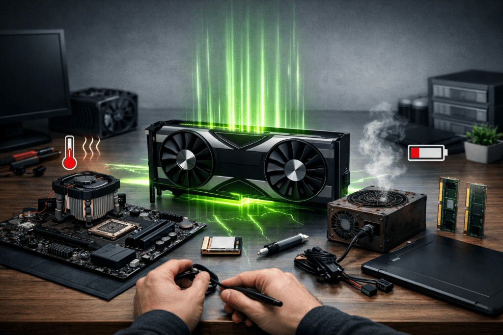 Componentes de PC desequilibrados que causan bajo rendimiento