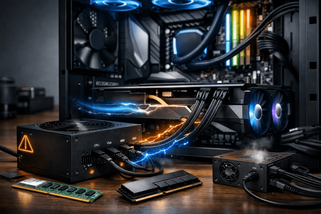 Importancia de una fuente de poder confiable en una PC