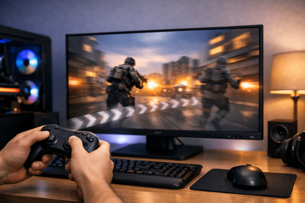 Input lag en monitor afectando la respuesta en juegos