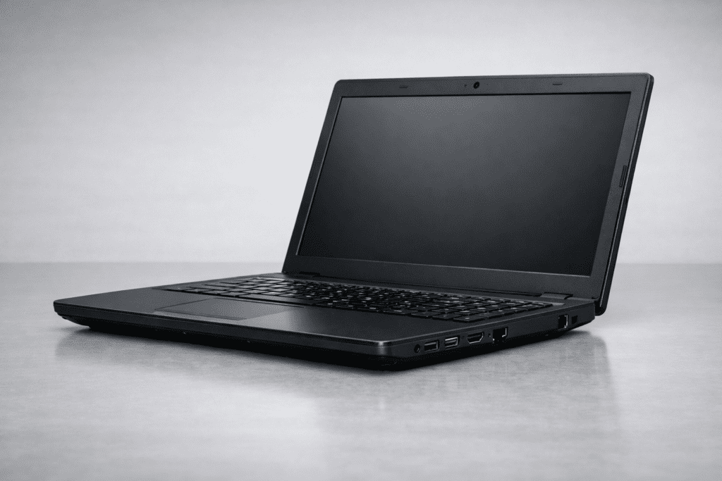 Laptop tradicional con más puertos y diseño más robusto