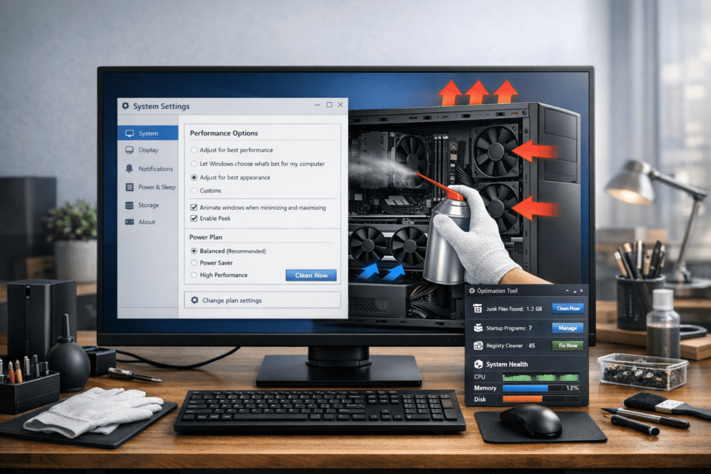Mantenimiento de software como parte del cuidado básico de una PC