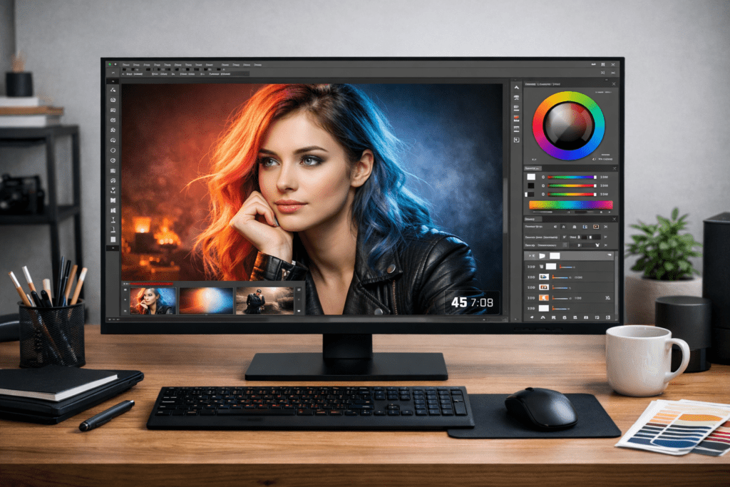 Monitor para diseño gráfico con buena fidelidad de color