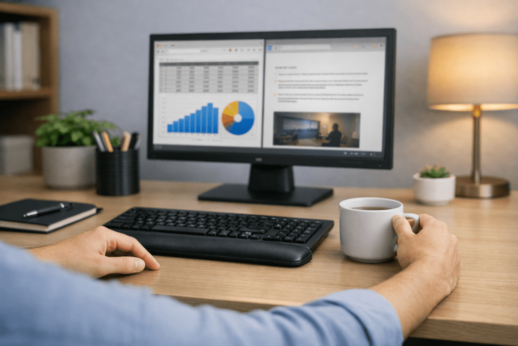 Pausas activas para reducir fatiga al usar periféricos de computadora