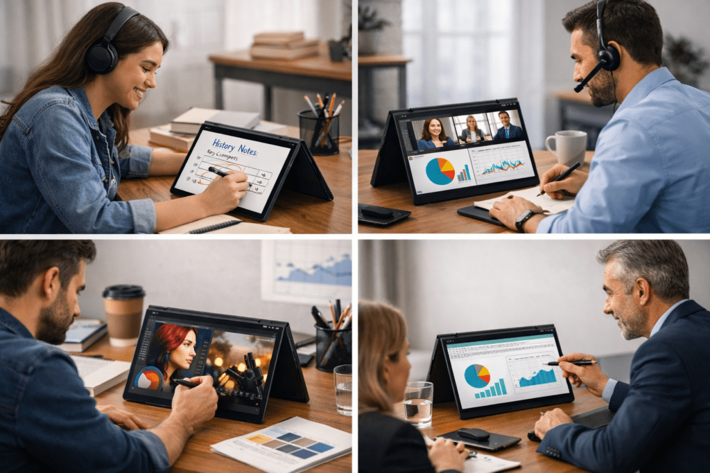 Perfiles de usuarios para los que conviene una laptop 2 en 1