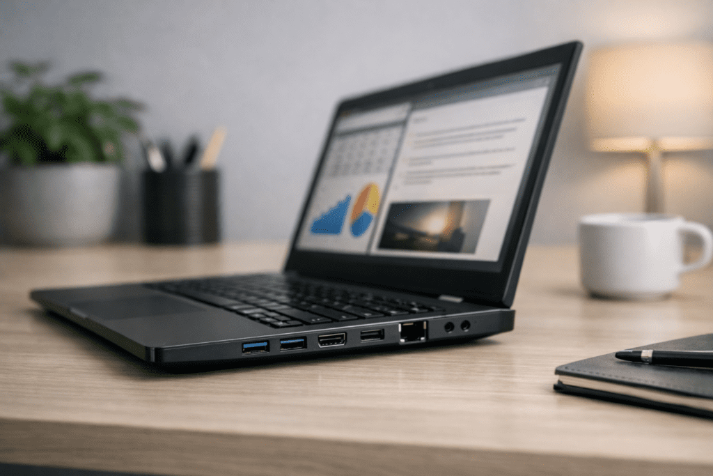 Puertos y conectividad importantes al comprar laptop para uso prolongado