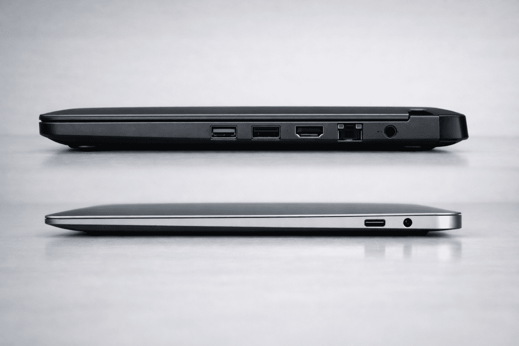 Diferencias de puertos entre ultrabook y laptop tradicional