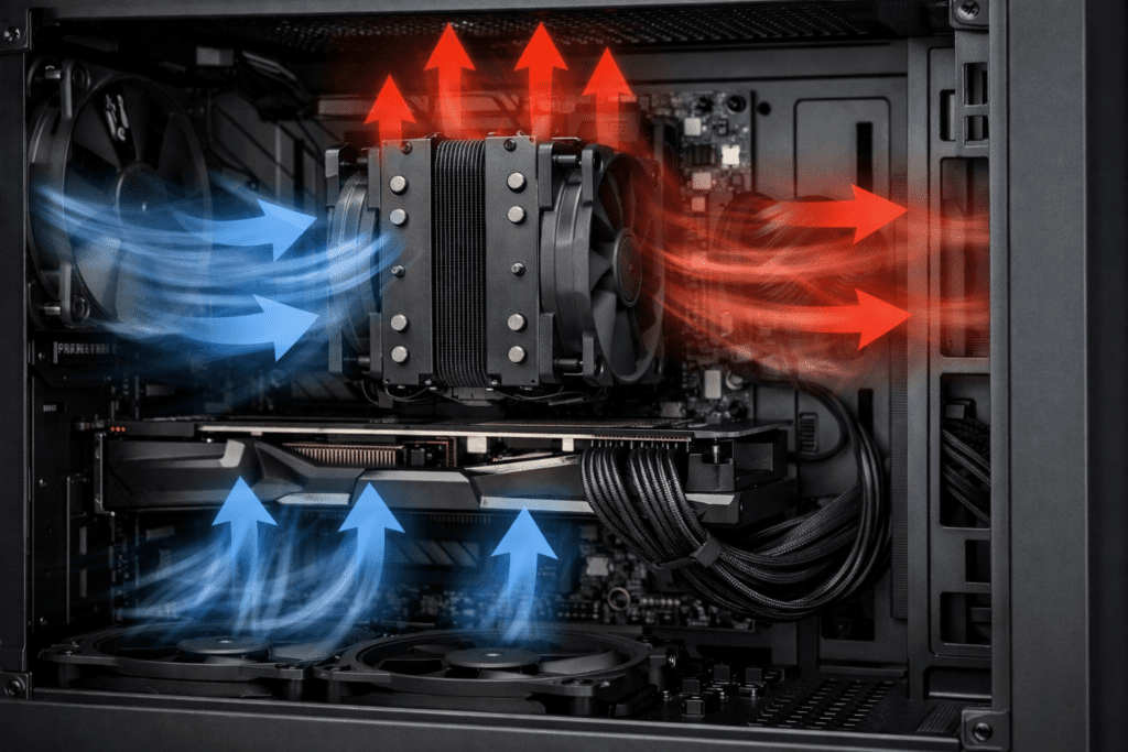 Sistema de refrigeración que ayuda a prolongar la vida útil de una PC