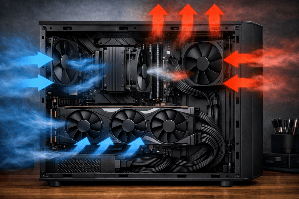 Sistema de refrigeración para mantener rendimiento constante en gaming