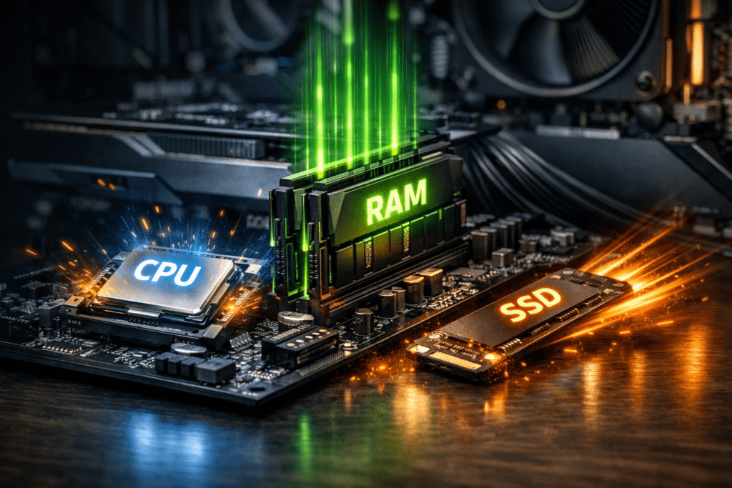 Componentes que influyen en el rendimiento de una computadora