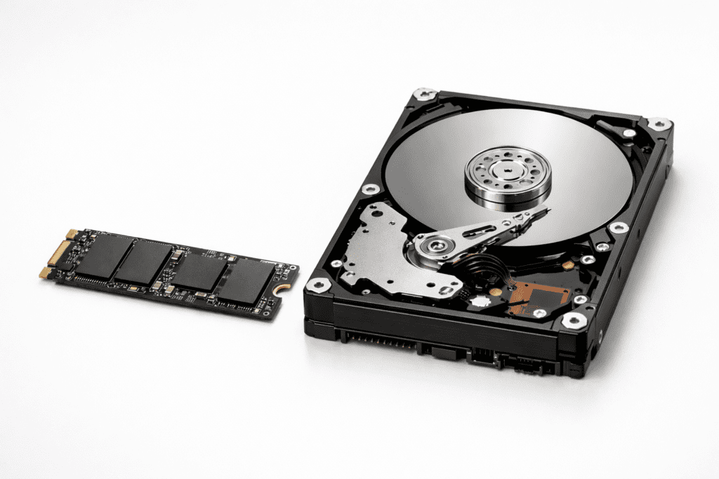 Comparación entre SSD y disco duro al actualizar una PC