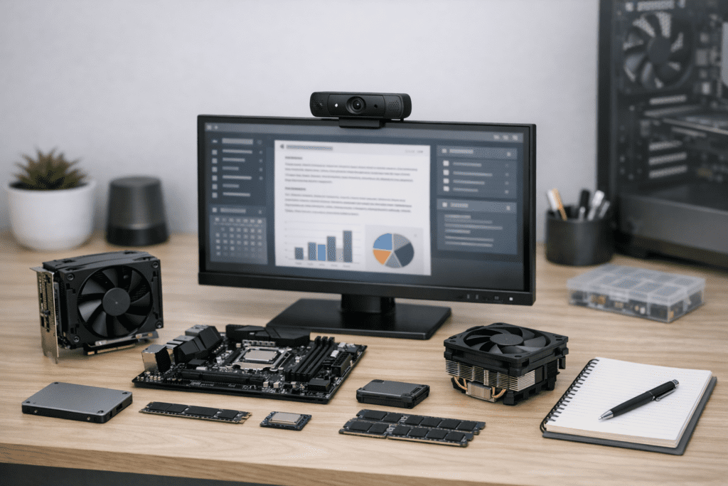Proceso educativo para elegir componentes de hardware