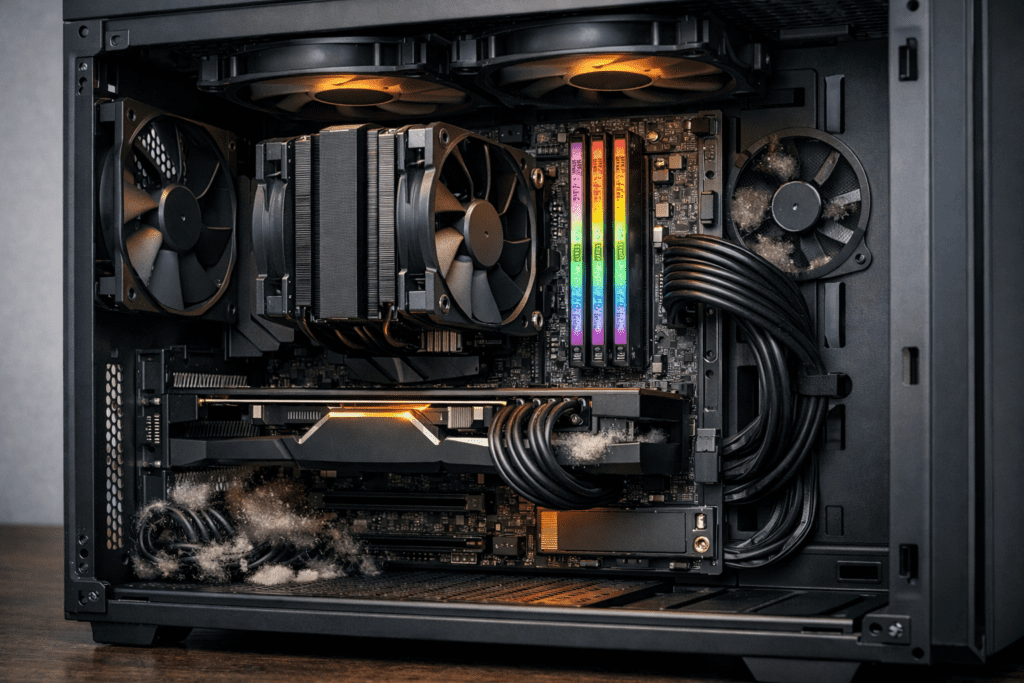 Compatibilidad correcta entre componentes de PC ensamblados en un mismo sistema