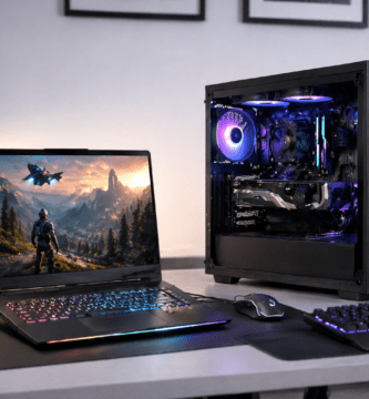 Comparación entre laptop gamer y PC de escritorio para gaming