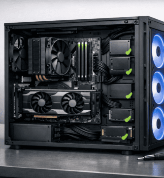 Computadora bien cuidada para prolongar la vida útil del hardware