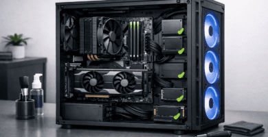 Computadora bien cuidada para prolongar la vida útil del hardware