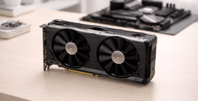Tarjeta gráfica GPU utilizada para procesamiento visual en una computadora
