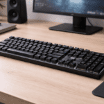 Teclado para uso diario en un escritorio moderno y ordenado