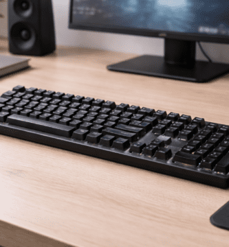 Teclado para uso diario en un escritorio moderno y ordenado