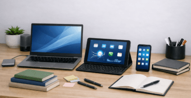 Concepto general de tecnología aplicada a dispositivos digitales