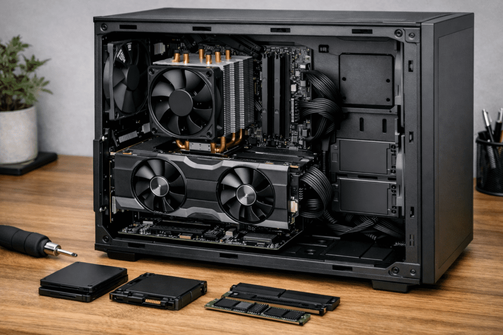 Componentes de una PC que pueden actualizarse para prolongar su vida útil