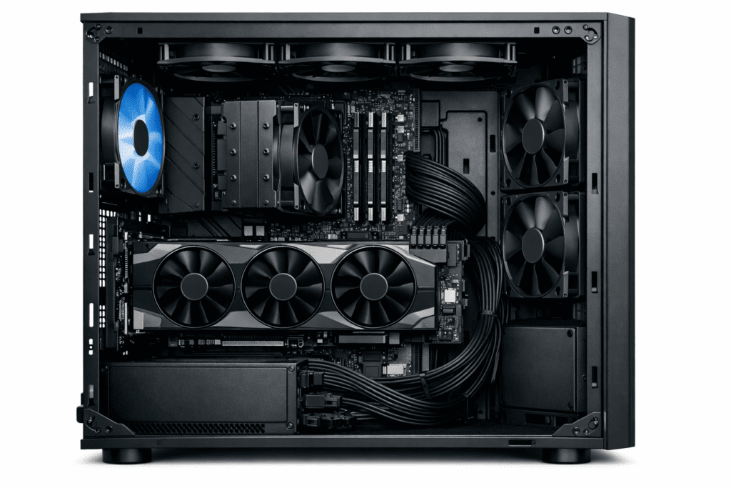 SSD y HDD instalados en una PC mostrando su impacto en el rendimiento general