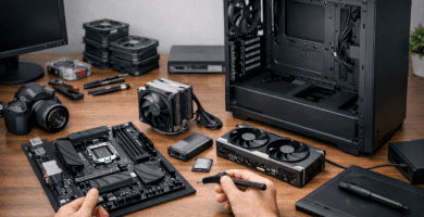 Selección de componentes de computadora antes de armar una PC