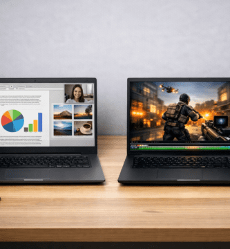 Comparación entre laptop con gráficos integrados y laptop con gráficos dedicados