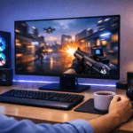 Monitor gamer mostrando una experiencia de juego fluida