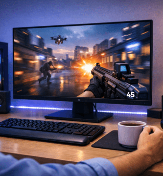 Monitor gamer mostrando una experiencia de juego fluida