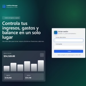 CashFlow Manager - Sistema PHP para Control de Ingresos y Gastos