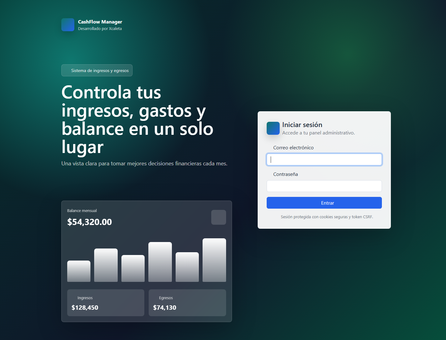 CashFlow Manager - Sistema PHP para Control de Ingresos y Gastos