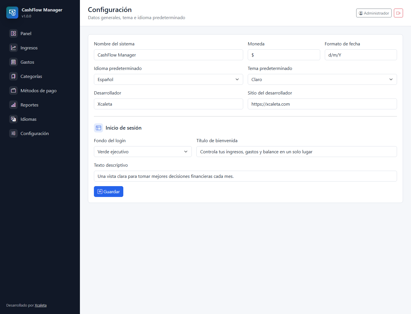 CashFlow Manager - Sistema PHP para Control de Ingresos y Gastos - Image 7